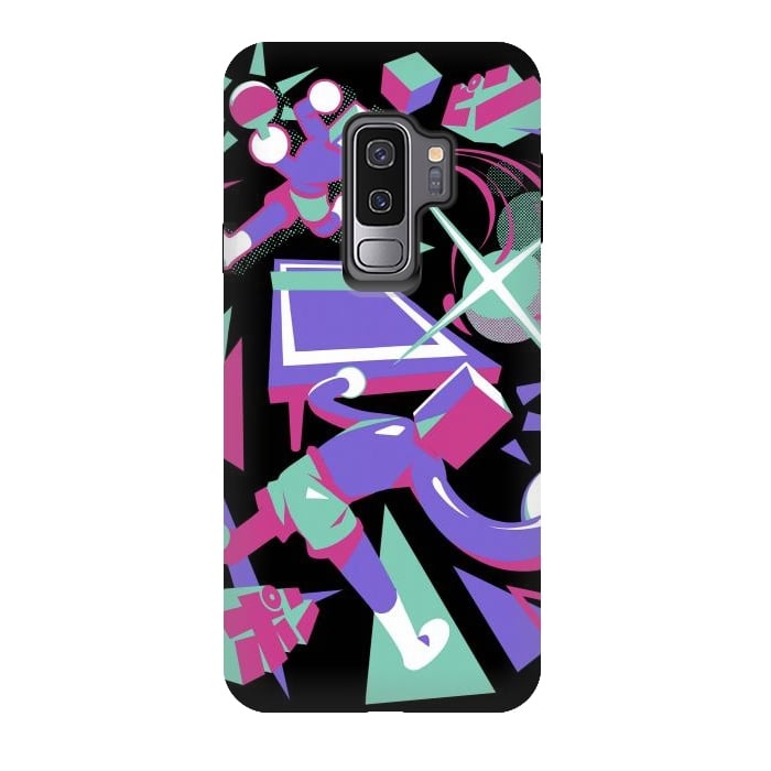 Galaxy S9 plus StrongFit Ping Pong Rally - Black Version by Ilustrata