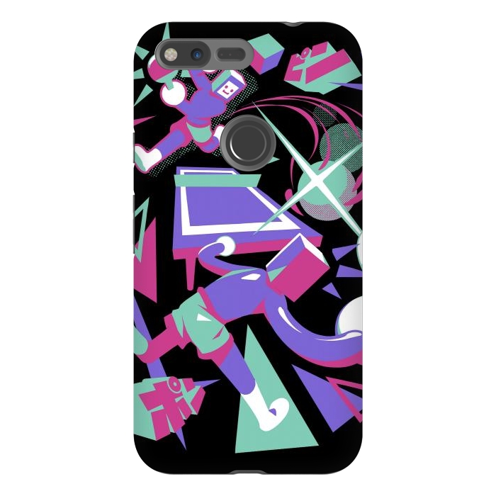 Pixel XL StrongFit Ping Pong Rally - Black Version by Ilustrata