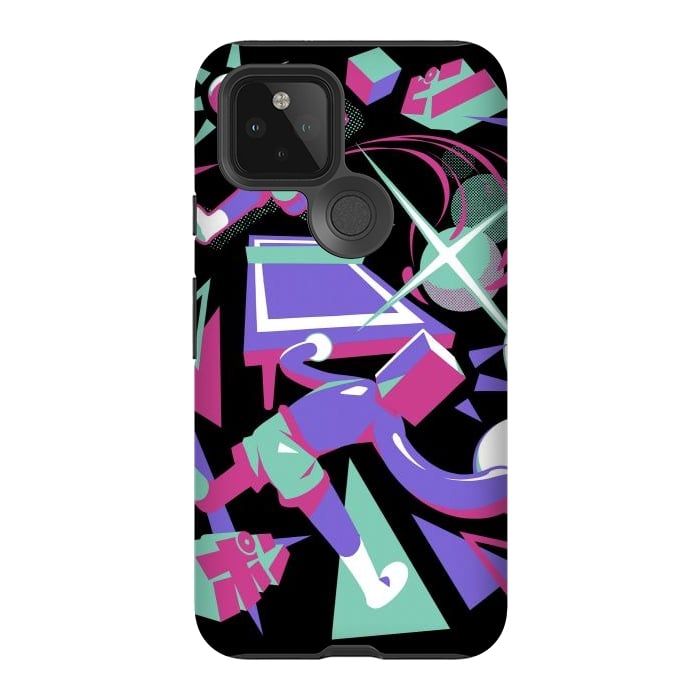 Pixel 5 StrongFit Ping Pong Rally - Black Version by Ilustrata