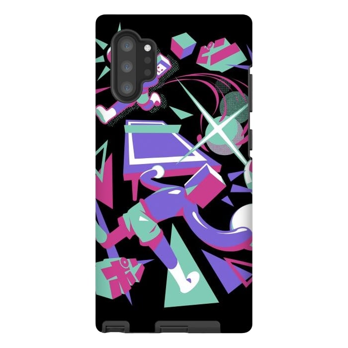 Galaxy Note 10 plus StrongFit Ping Pong Rally - Black Version by Ilustrata