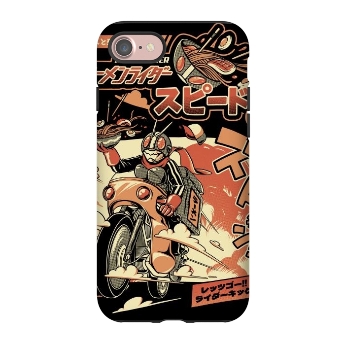 iPhone 7 StrongFit Ramen Rider - Black Version by Ilustrata