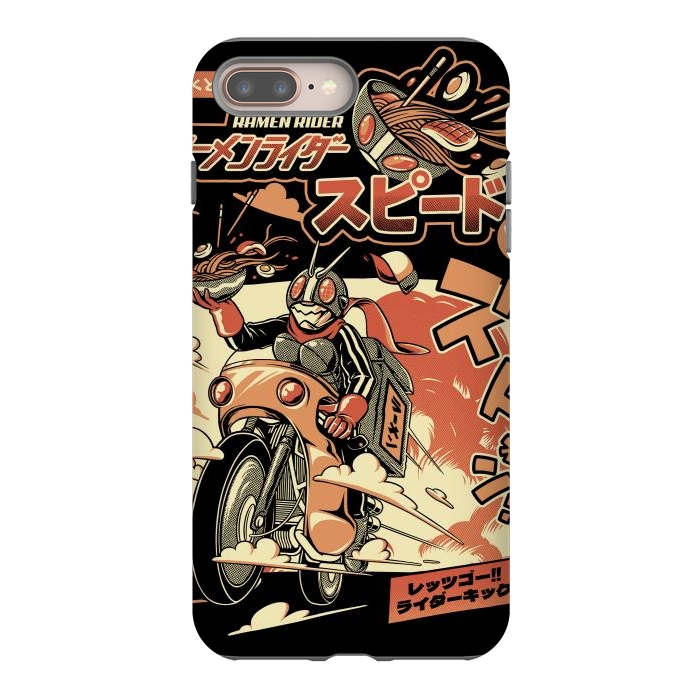 iPhone 7 plus StrongFit Ramen Rider - Black Version by Ilustrata