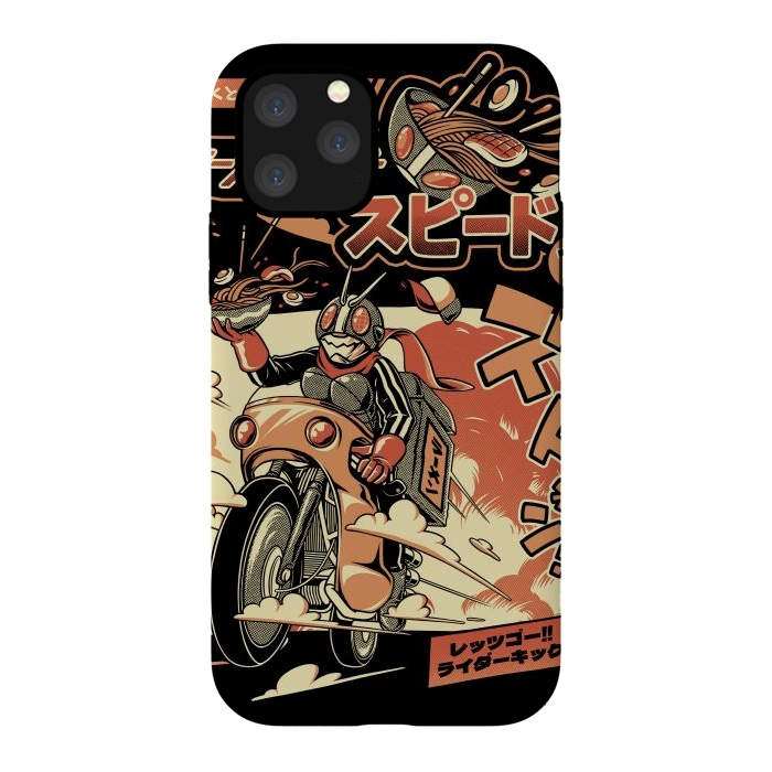 iPhone 11 Pro StrongFit Ramen Rider - Black Version by Ilustrata