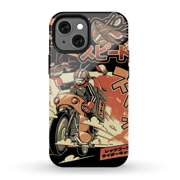 iPhone 12 mini StrongFit Ramen Rider - Black Version by Ilustrata