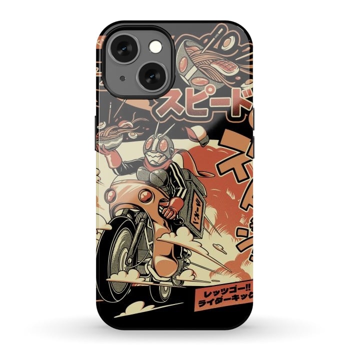 iPhone 13 StrongFit Ramen Rider - Black Version by Ilustrata
