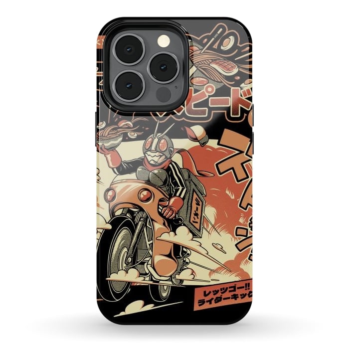 iPhone 13 pro StrongFit Ramen Rider - Black Version by Ilustrata