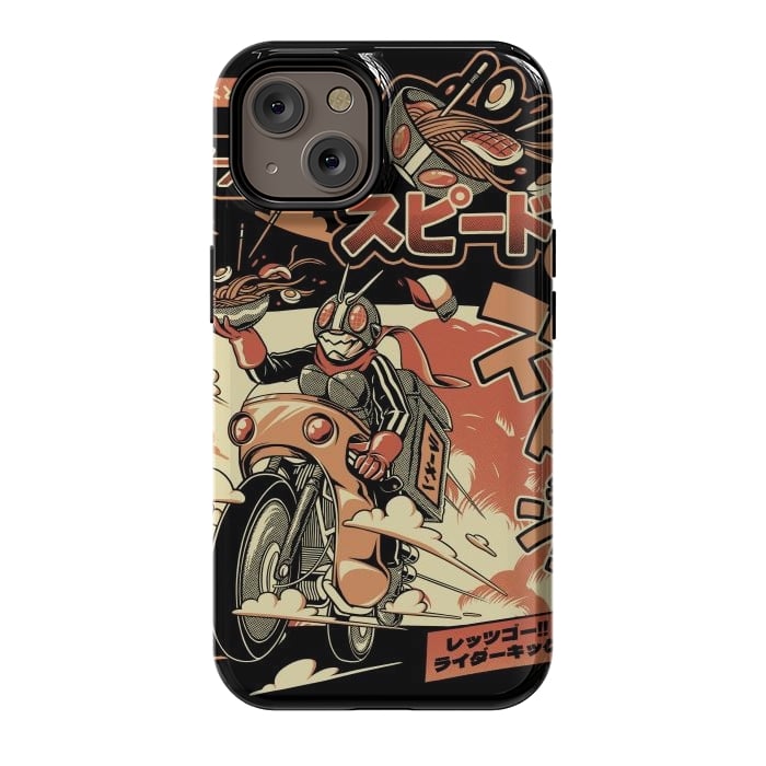 iPhone 14 StrongFit Ramen Rider - Black Version by Ilustrata