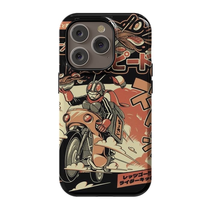 iPhone 14 Pro StrongFit Ramen Rider - Black Version by Ilustrata