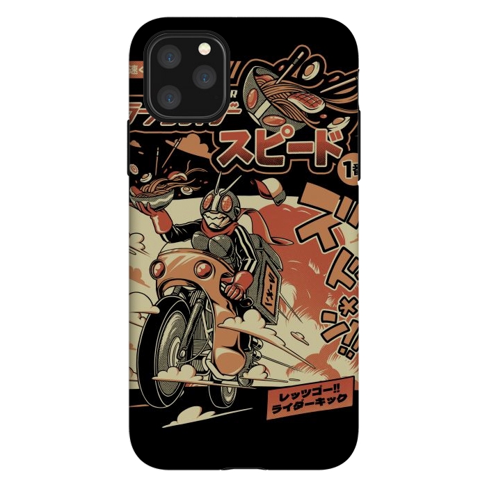 iPhone 11 Pro Max StrongFit Ramen Rider - Black Version by Ilustrata