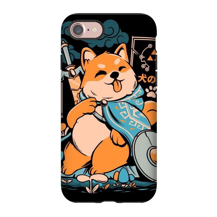 iPhone 7 StrongFit The Legend of Dog - Black Version by Ilustrata