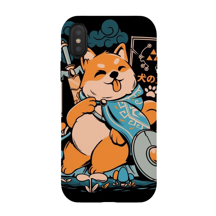 iPhone Xs / X StrongFit The Legend of Dog - Black Version by Ilustrata