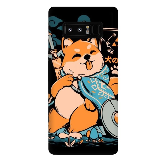 Galaxy Note 8 StrongFit The Legend of Dog - Black Version by Ilustrata