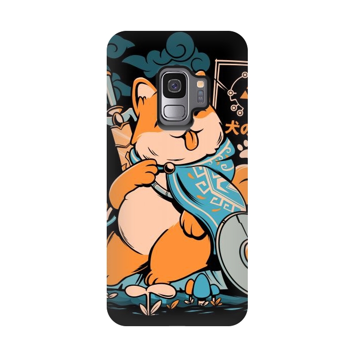Galaxy S9 StrongFit The Legend of Dog - Black Version by Ilustrata