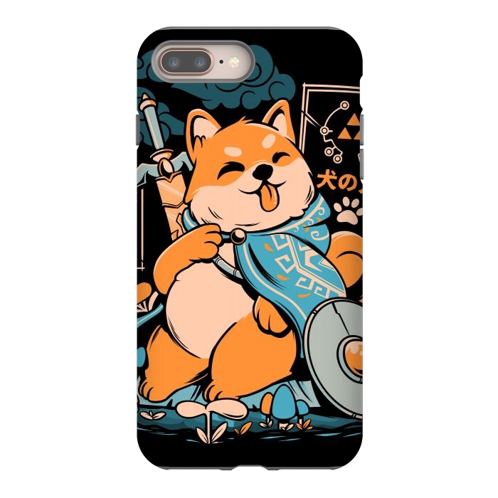 iPhone 8 plus StrongFit The Legend of Dog - Black Version by Ilustrata