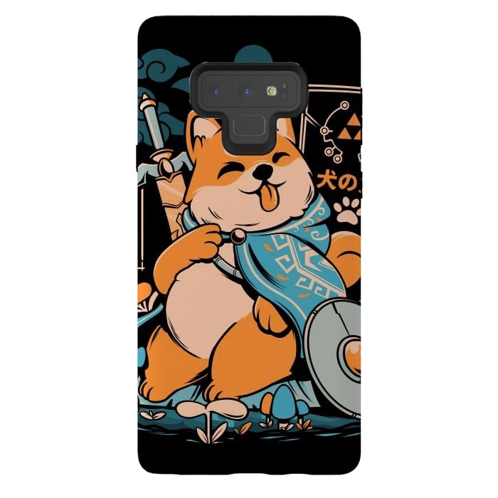 Galaxy Note 9 StrongFit The Legend of Dog - Black Version by Ilustrata