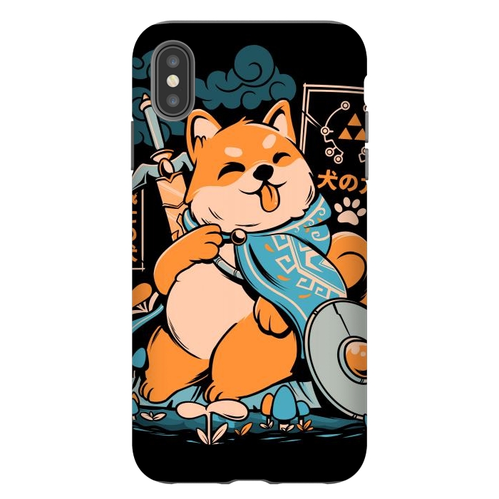 iPhone Xs Max StrongFit The Legend of Dog - Black Version by Ilustrata