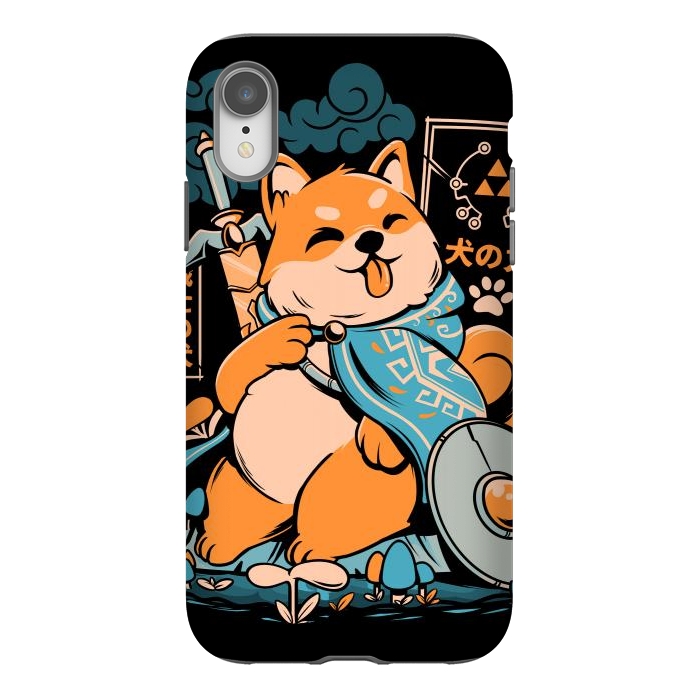 iPhone Xr StrongFit The Legend of Dog - Black Version by Ilustrata