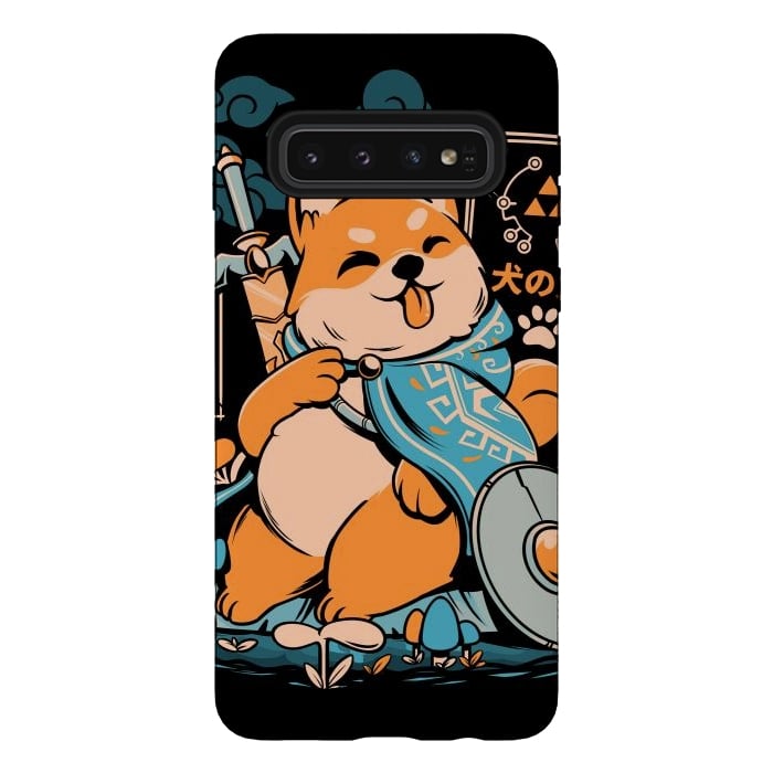 Galaxy S10 StrongFit The Legend of Dog - Black Version by Ilustrata