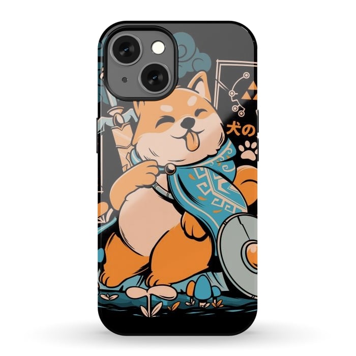 iPhone 13 StrongFit The Legend of Dog - Black Version by Ilustrata