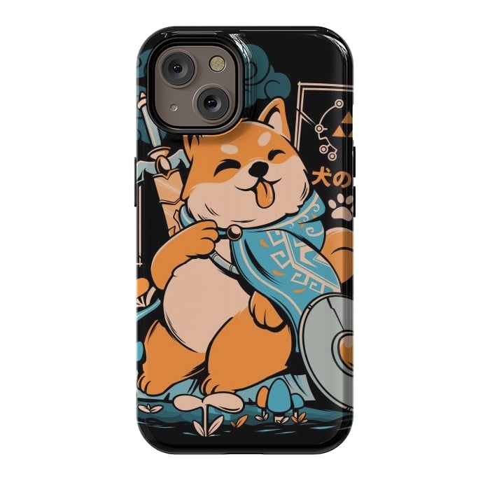 iPhone 14 StrongFit The Legend of Dog - Black Version by Ilustrata