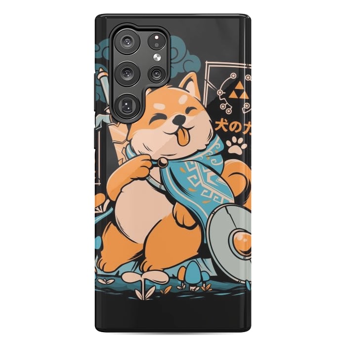 Galaxy S22 Ultra StrongFit The Legend of Dog - Black Version by Ilustrata