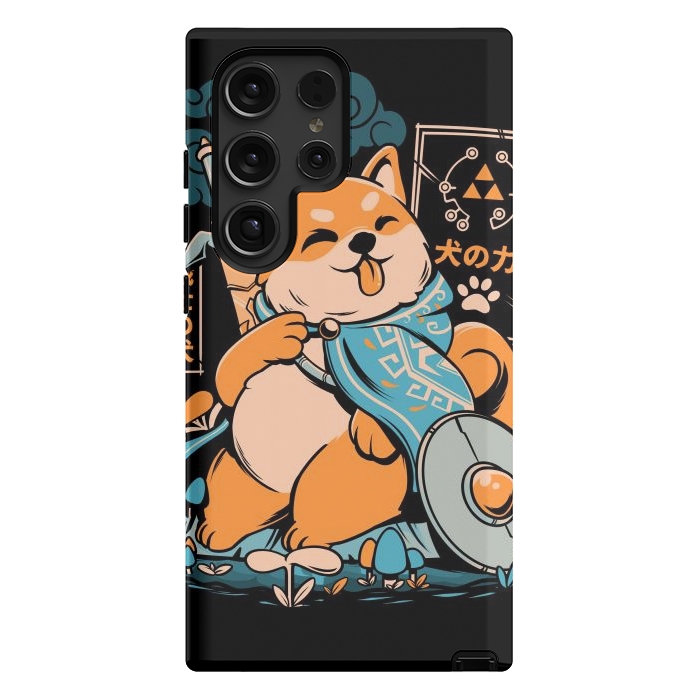 Galaxy S24 Ultra StrongFit The Legend of Dog - Black Version by Ilustrata