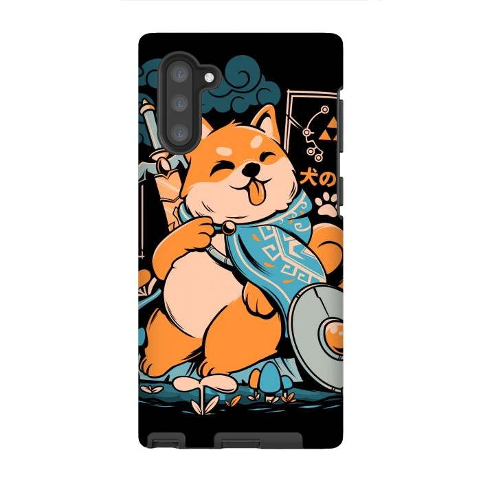 Galaxy Note 10 StrongFit The Legend of Dog - Black Version by Ilustrata