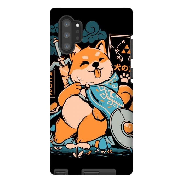 Galaxy Note 10 plus StrongFit The Legend of Dog - Black Version by Ilustrata