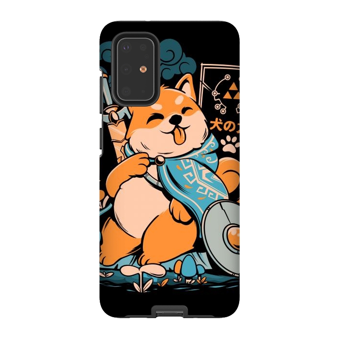 Galaxy S20 Plus StrongFit The Legend of Dog - Black Version by Ilustrata