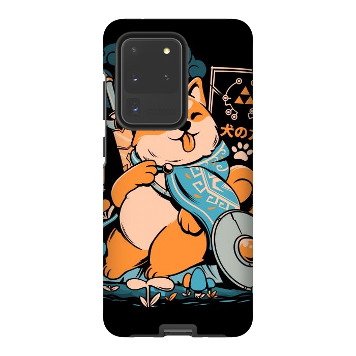 Galaxy S20 Ultra StrongFit The Legend of Dog - Black Version by Ilustrata