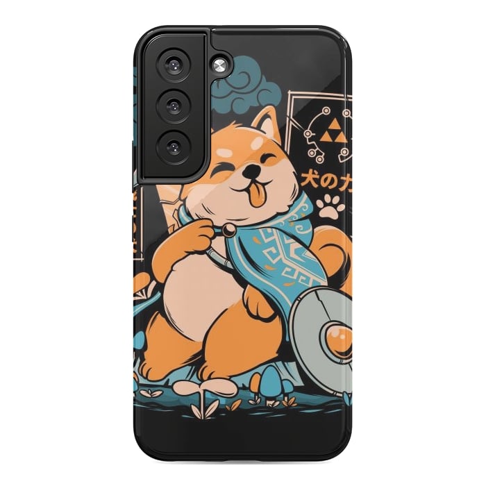 Galaxy S22 StrongFit The Legend of Dog - Black Version by Ilustrata