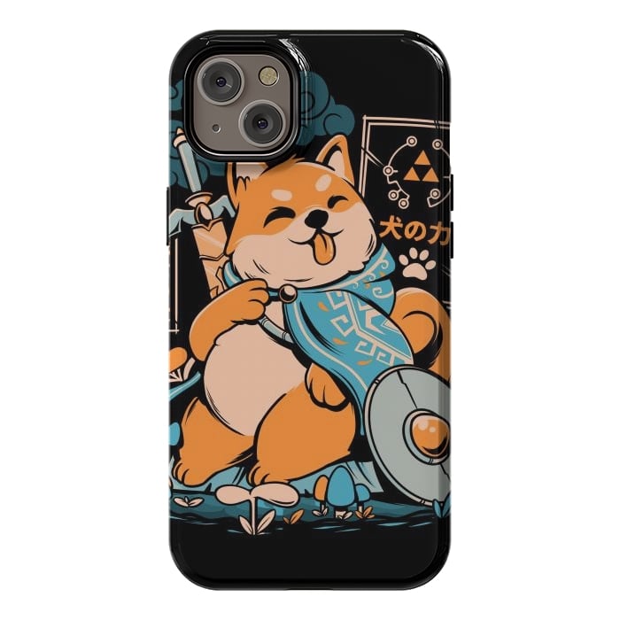 iPhone 14 Plus StrongFit The Legend of Dog - Black Version by Ilustrata