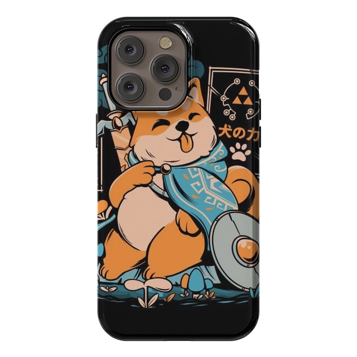 iPhone 14 Pro max StrongFit The Legend of Dog - Black Version by Ilustrata
