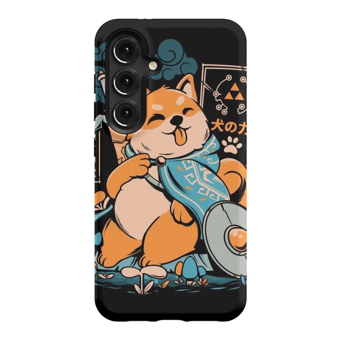Galaxy S24 StrongFit The Legend of Dog - Black Version by Ilustrata