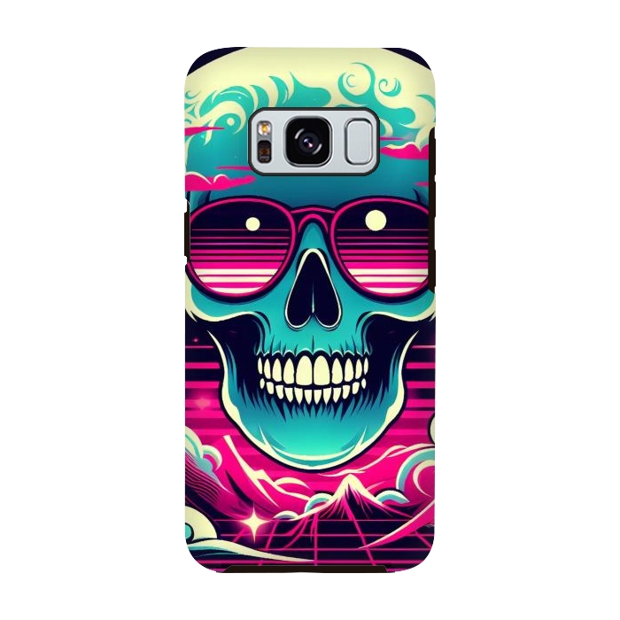 Galaxy S8 StrongFit Summer Neon Skull by JohnnyVillas