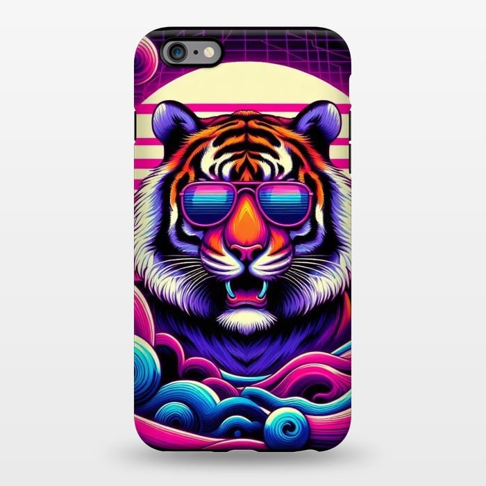 iPhone 6/6s plus StrongFit 80s Neon Lion by JohnnyVillas