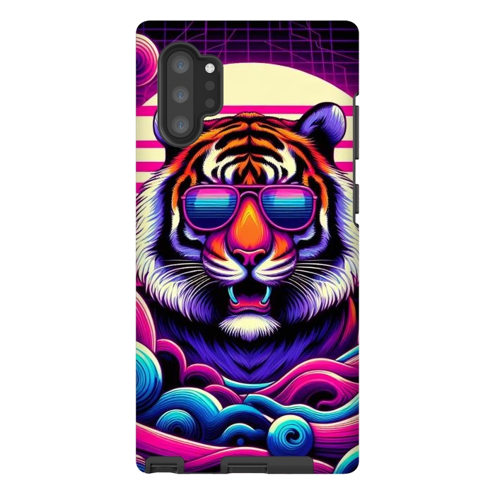 Galaxy Note 10 plus StrongFit 80s Neon Lion by JohnnyVillas