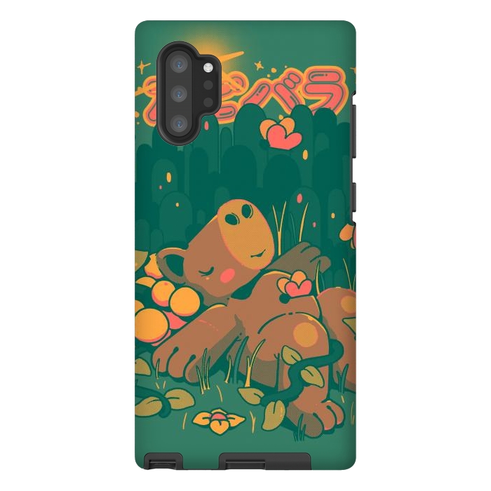 Galaxy Note 10 plus StrongFit Nature Capybara Vibes by Ilustrata