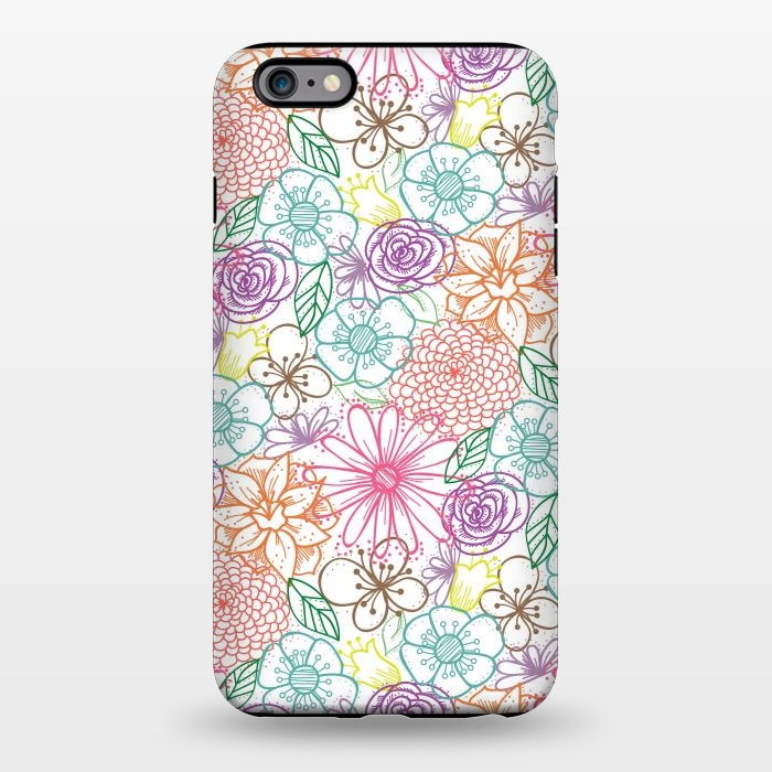 iPhone 6/6s plus StrongFit Bright Floral by TracyLucy Designs