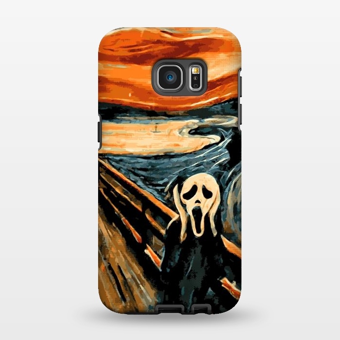 Galaxy S7 EDGE StrongFit The Scream by Mitxel Gonzalez