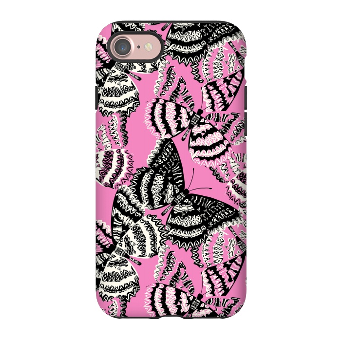 iPhone 7 StrongFit Tribal butterfly by Laura Grant