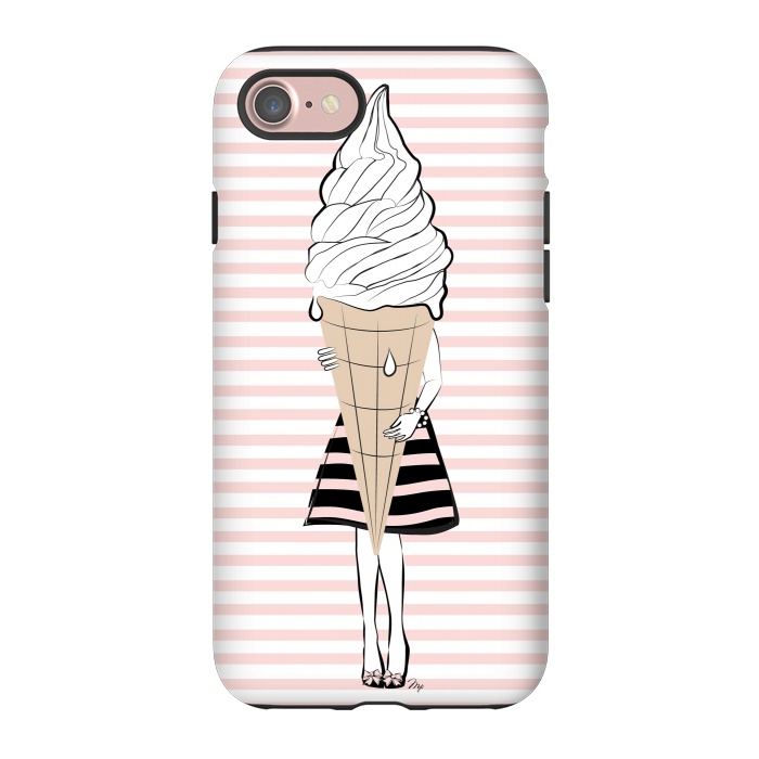 iPhone 7 StrongFit Ice Cream Girl by Martina