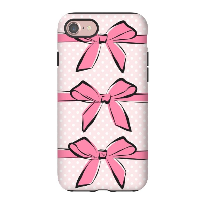 iPhone 7 StrongFit Pink Bows by Martina