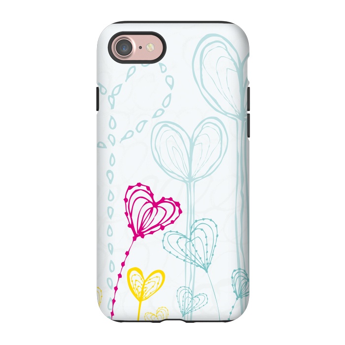 iPhone 7 StrongFit Love Garden  White by MaJoBV