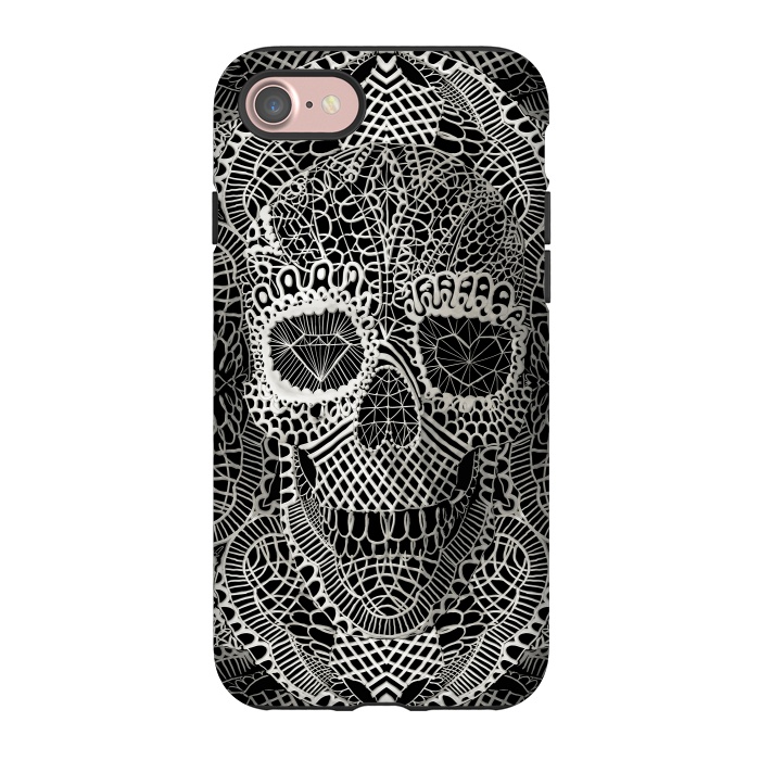 iPhone 7 StrongFit Lace Skull by Ali Gulec