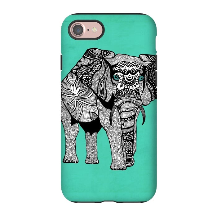 iPhone 7 StrongFit Elephant of Namibia by Pom Graphic Design