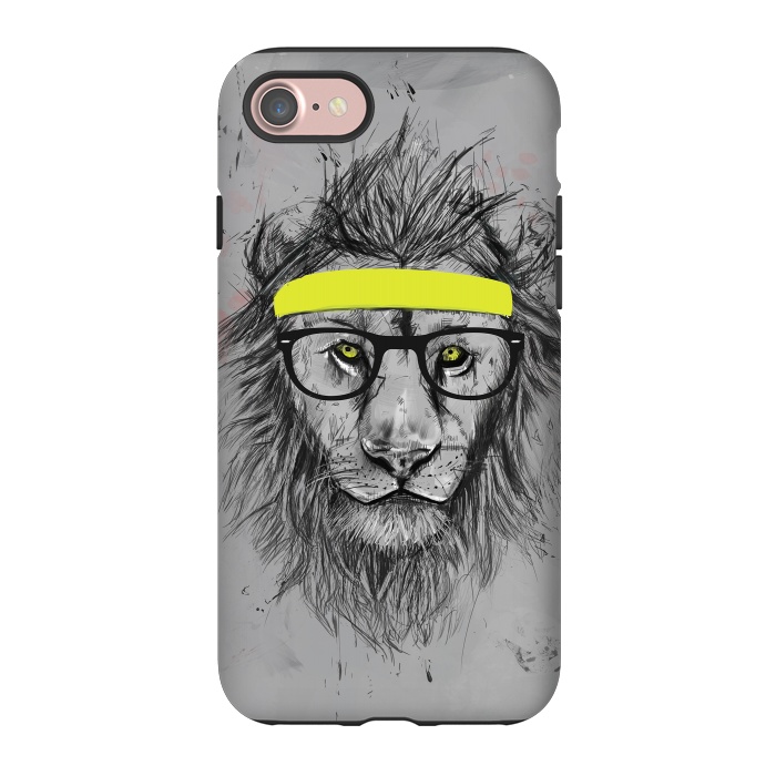 iPhone 7 StrongFit Hipster Lion by Balazs Solti
