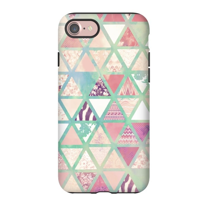 iPhone 7 StrongFit Triangles sc by Girly Trend