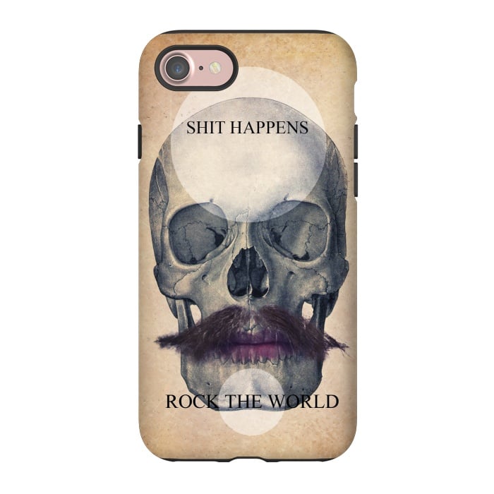 iPhone 7 StrongFit SKULL ROCK THE WORLD OK by Diego Tirigall