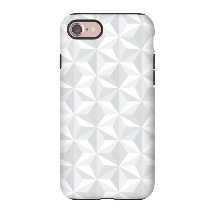 iPhone 7 StrongFit White Geometry by M.O.K.